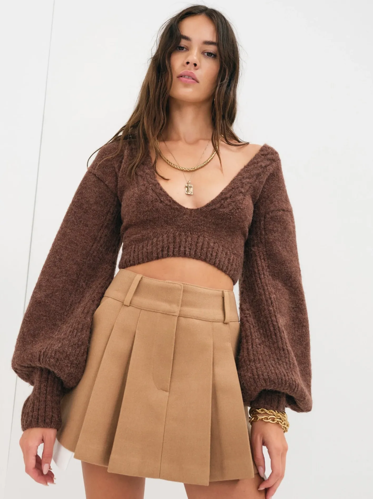 amelia_crop_sweater_3.webp Woman For Love & Lemons Amelia Crop Sweater