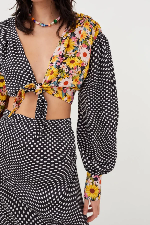 Woman For Love & Lemons Anya Crop Top