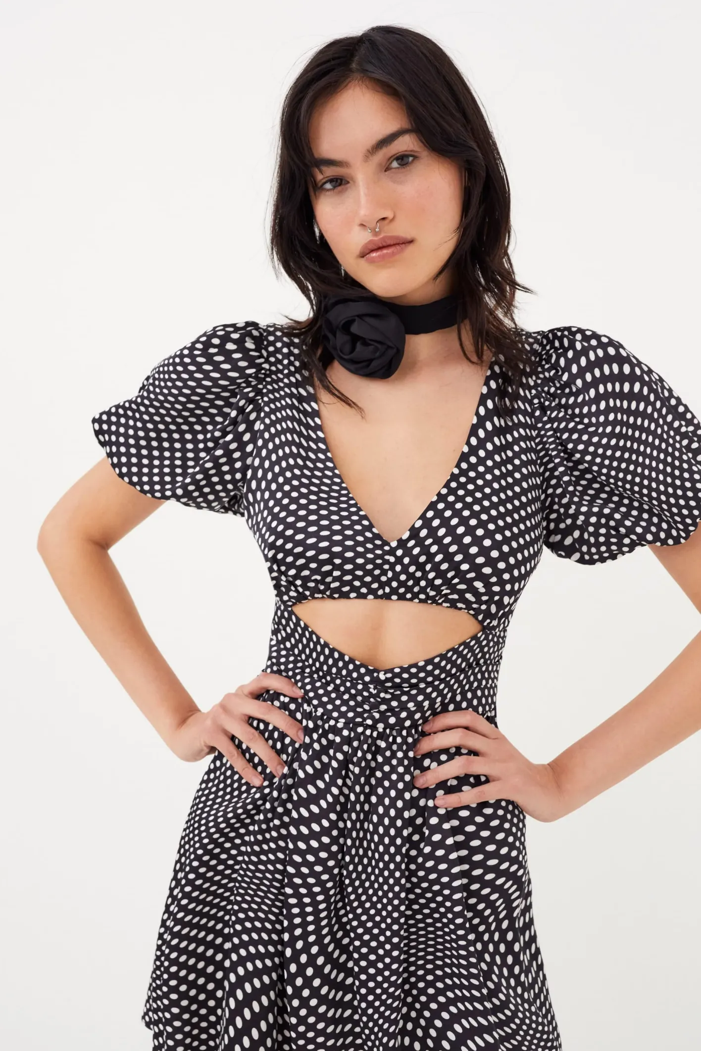 anya_puff_sleeve_mini_dre_0.webp Woman For Love & Lemons Anya Puff Sleeve Mini Dress