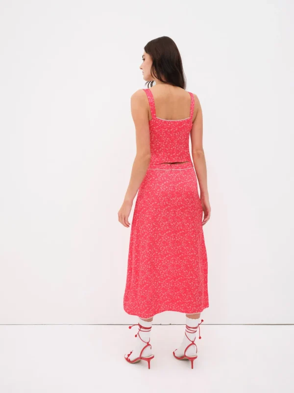 Woman For Love & Lemons Barbera Midi Skirt