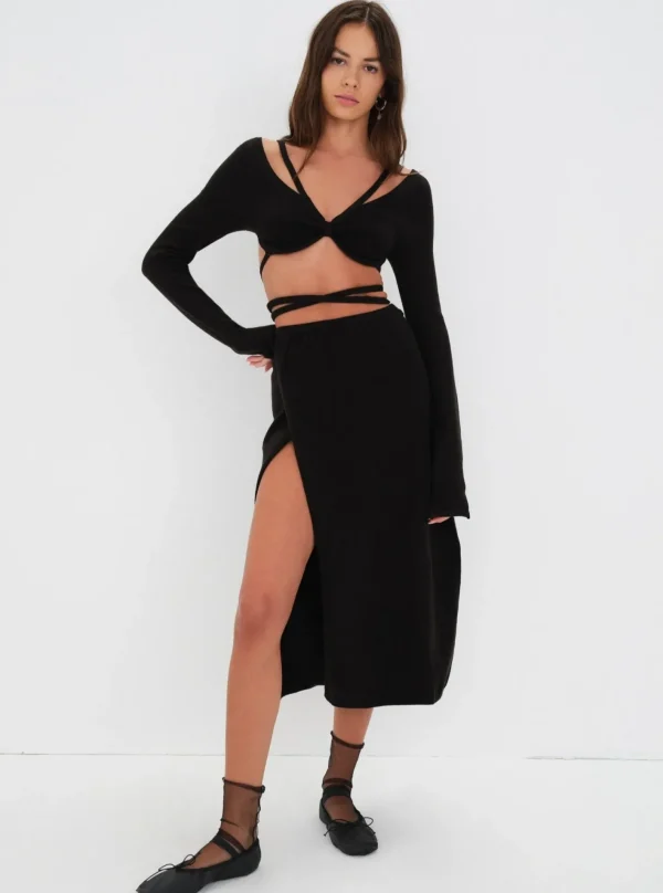 Woman For Love & Lemons Brady Midi Skirt