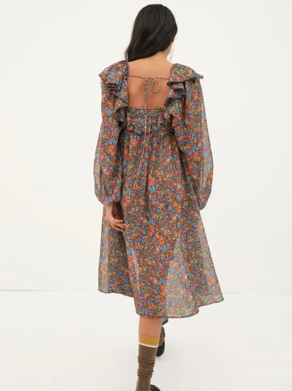 Woman For Love & Lemons Brittany Midi Dress