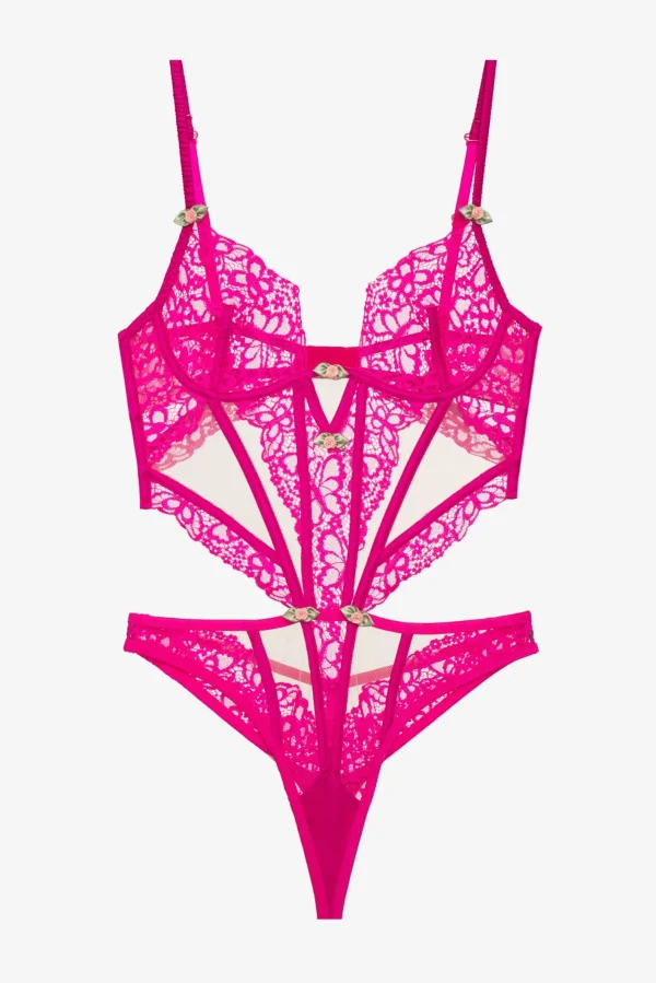 Woman For Love & Lemons Butterfly Lace Teddy
