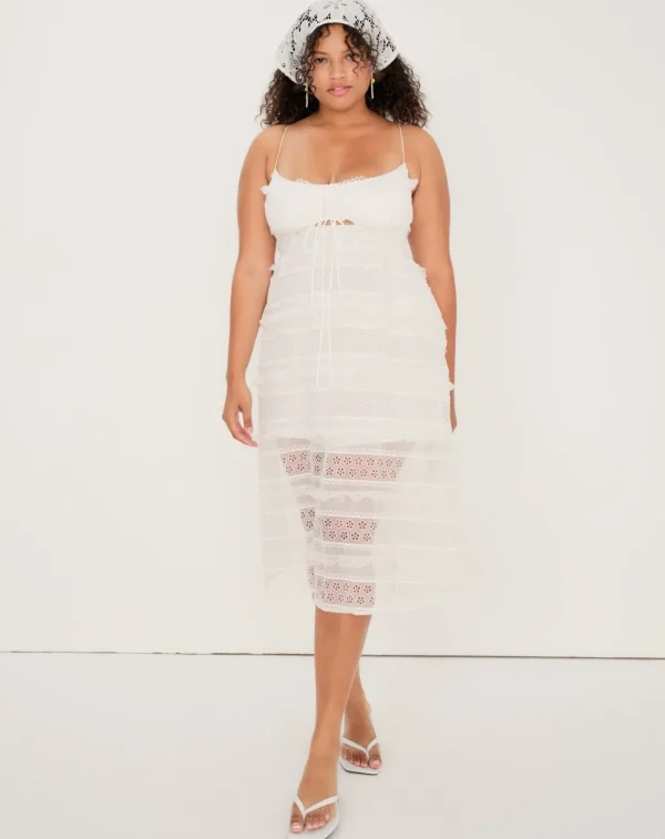Woman For Love & Lemons Cameron Midi Dress
