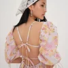 Woman For Love & Lemons Carrie Midi Dress