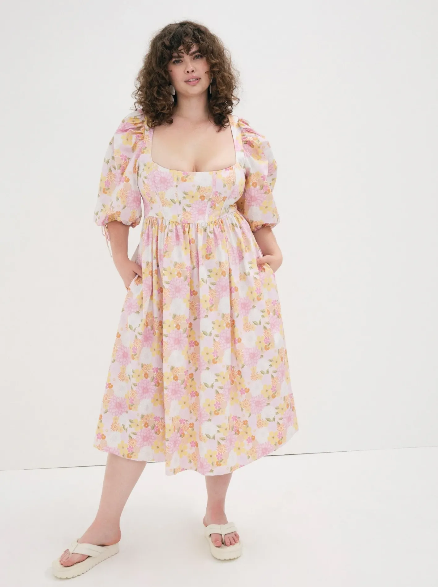 carrie_midi_dress_4.webp Woman For Love & Lemons Carrie Midi Dress