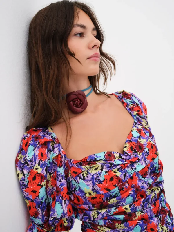 Woman For Love & Lemons Chiara Puff Sleeve Mini Dress