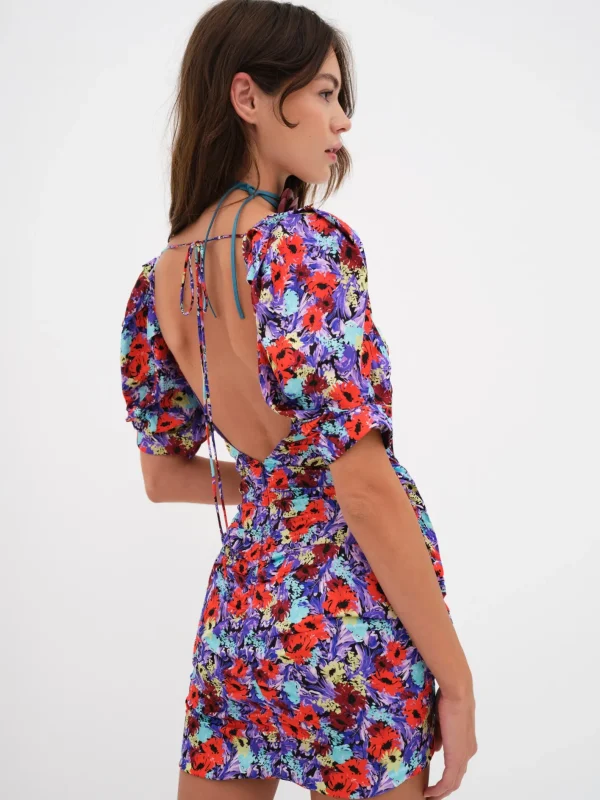 Woman For Love & Lemons Chiara Puff Sleeve Mini Dress