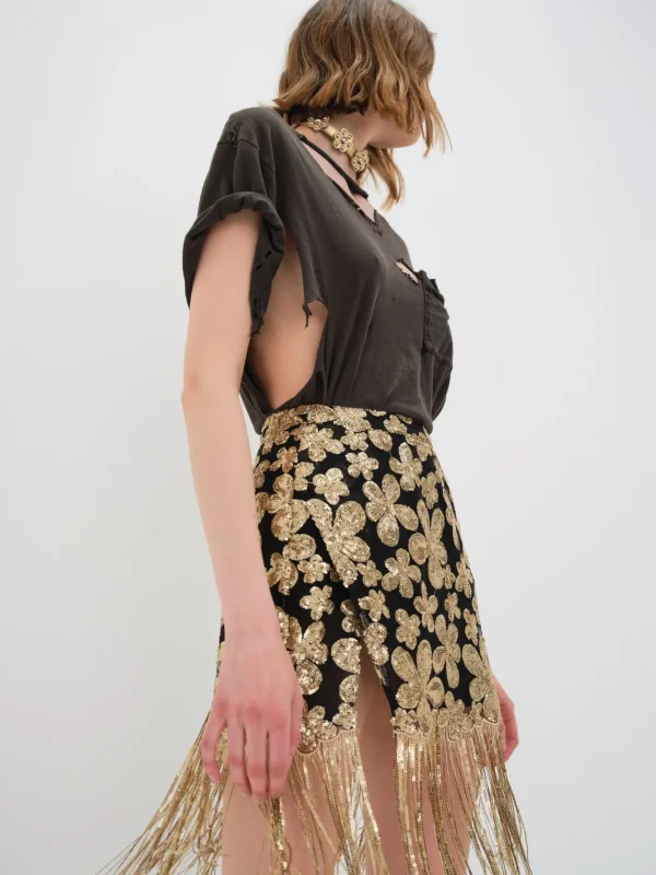 Woman For Love & Lemons Colette Mini Skirt
