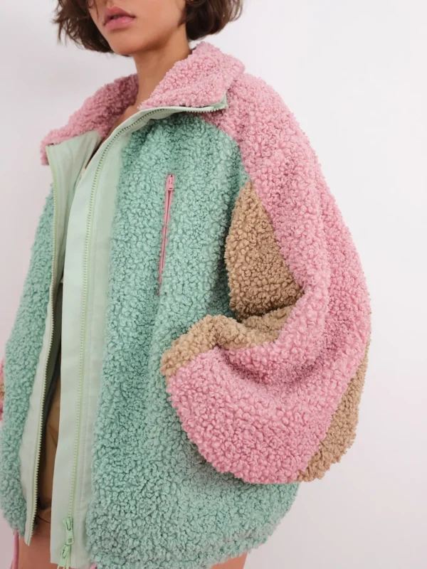 Woman For Love & Lemons Cozy Zip-Up Jacket