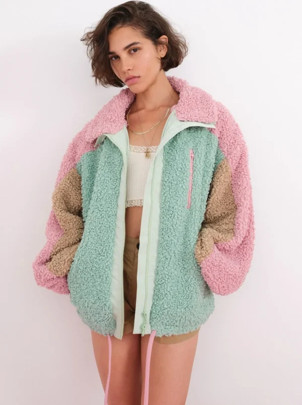 Woman For Love & Lemons Cozy Zip-Up Jacket