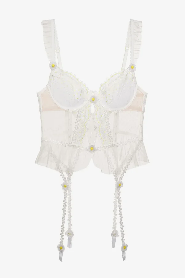 Woman For Love & Lemons 3D Daisy Bustier