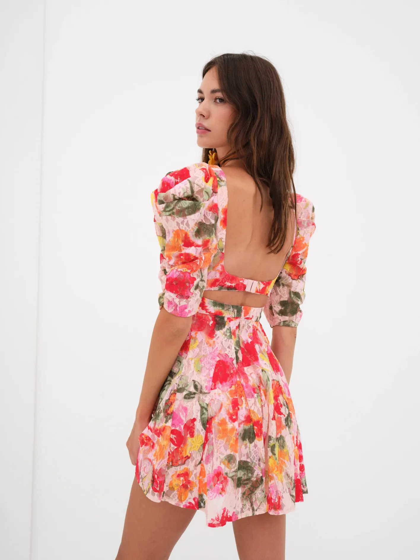 dascha_puff_sleeve_mini_d_1.webp Woman For Love & Lemons Dascha Puff Sleeve Mini Dress