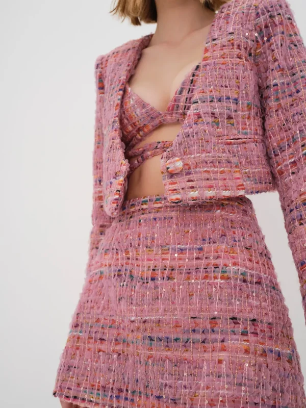 Woman For Love & Lemons Dionne Cropped Blazer