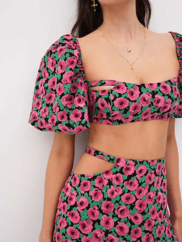 Woman For Love & Lemons Dolcetto Crop Top