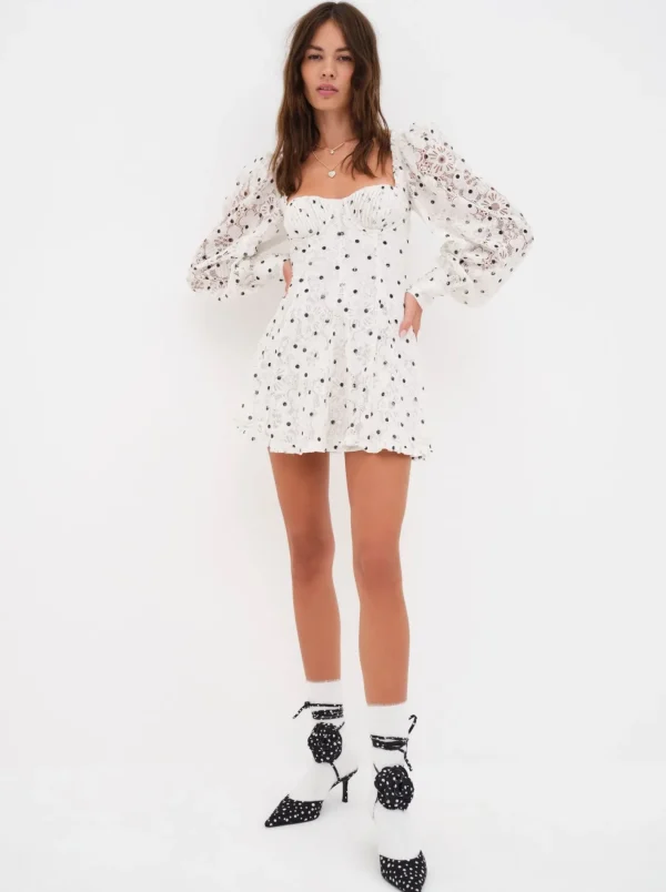 Woman For Love & Lemons Donna Long Sleeve Mini Dress