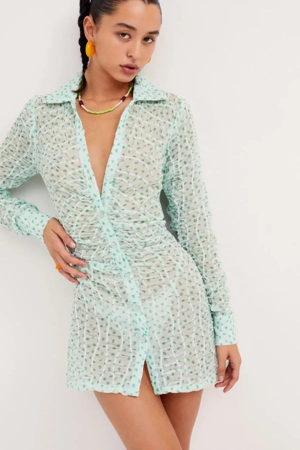 Woman For Love & Lemons Drea  Long Sleeve Mini Dress