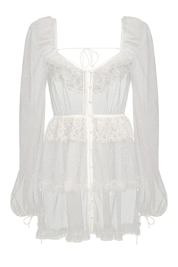 Woman For Love & Lemons Eternal Rose Applique Cover Up