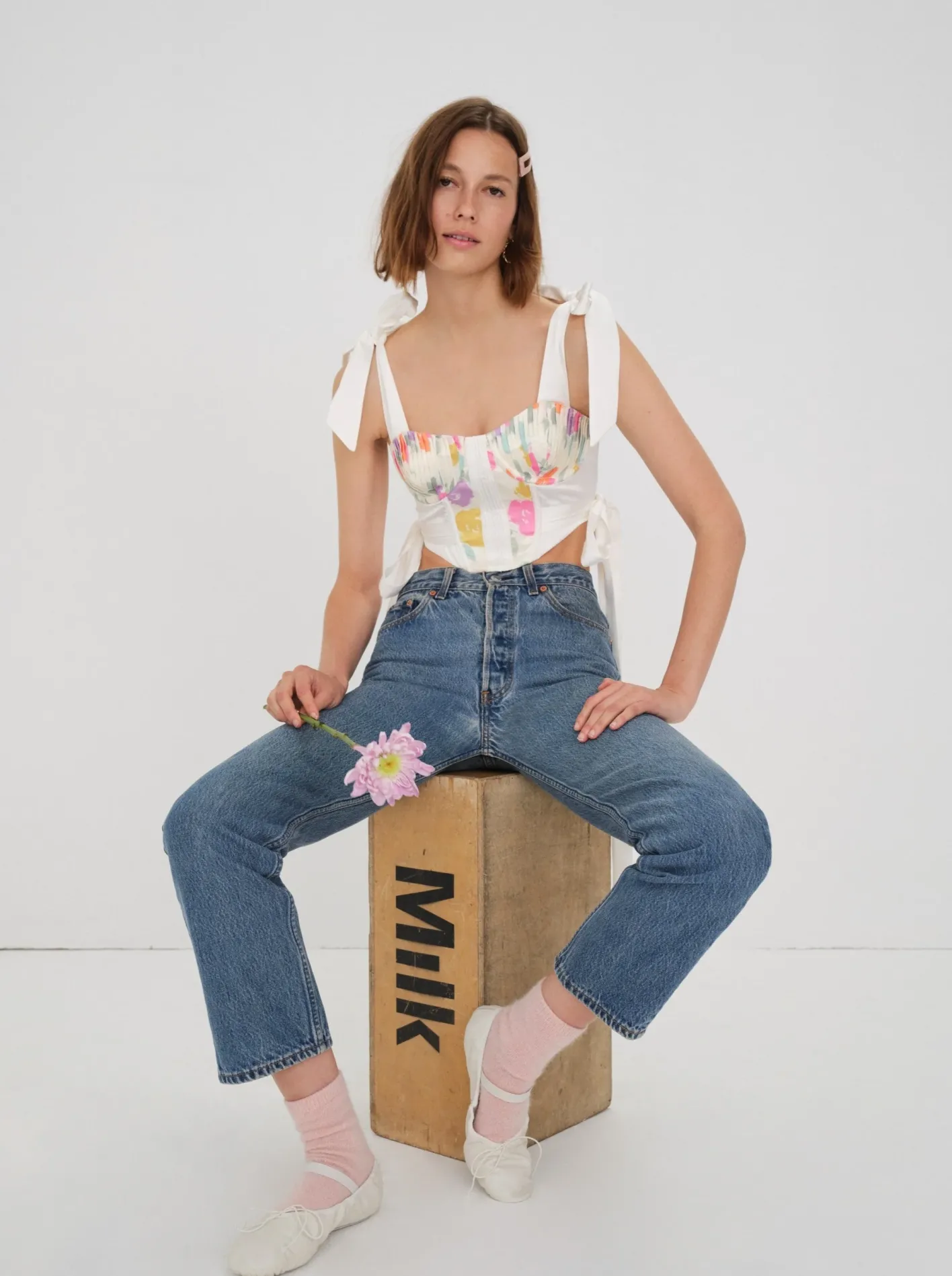 eugene_bustier_top_2.webp Woman For Love & Lemons Eugene Bustier Top