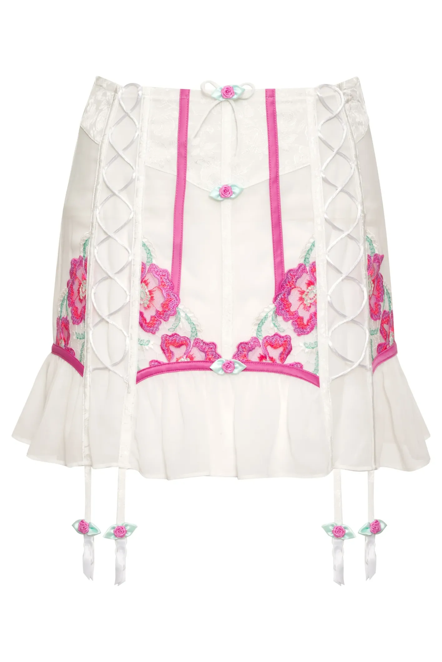 festival_floral_slip_skir_4.webp Woman For Love & Lemons Festival Floral Slip Skirt