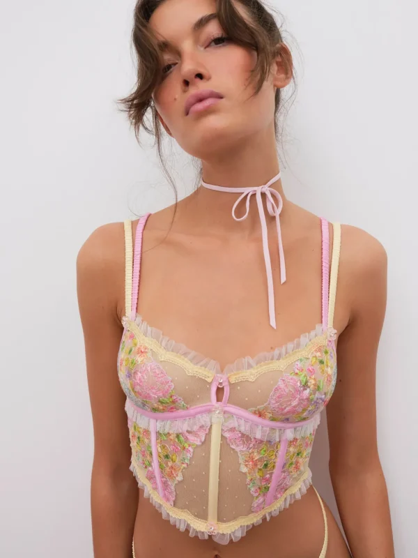 Woman For Love & Lemons Floral Frenzy Bustier