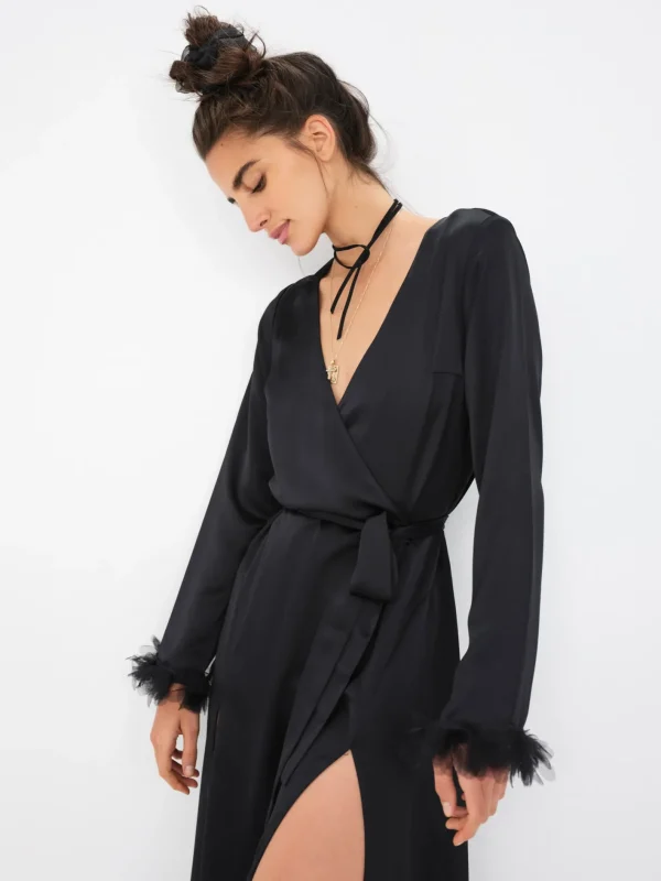 Woman For Love & Lemons Floral Trim Robe