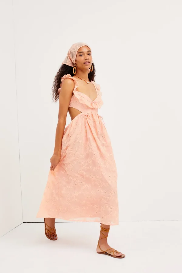 Woman For Love & Lemons Frances Midi Dress