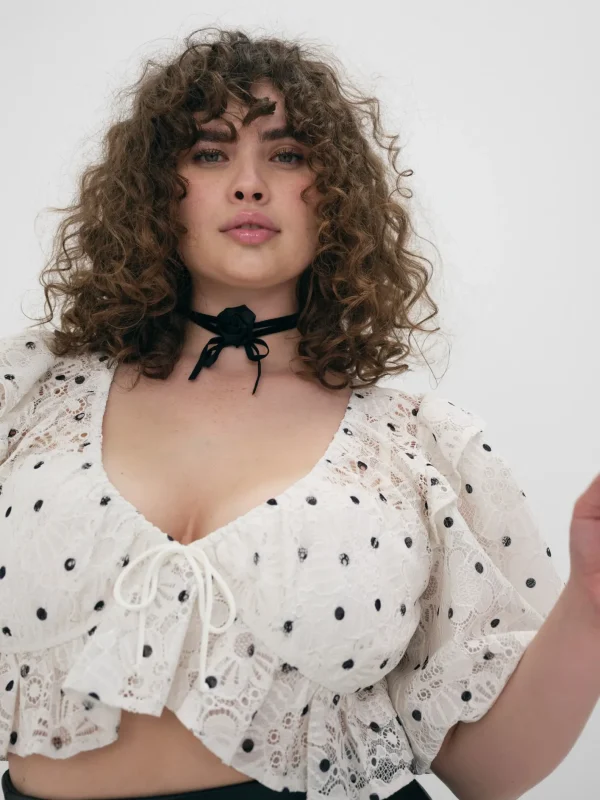 Woman For Love & Lemons Glenn Crop Top
