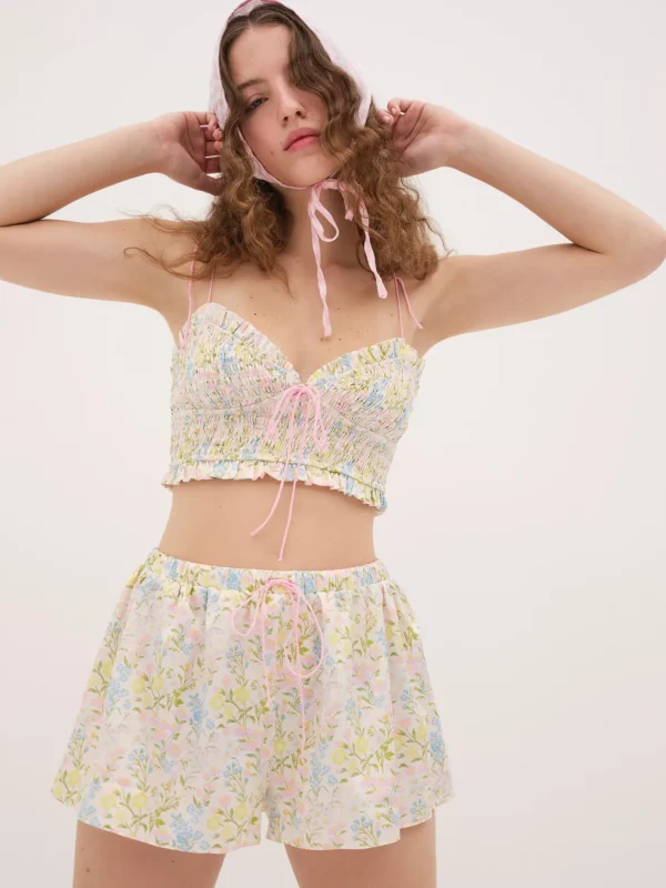 Woman For Love & Lemons Glitter Garden Top