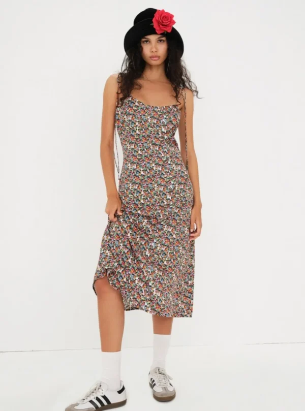 Woman For Love & Lemons Hayes Midi Dress