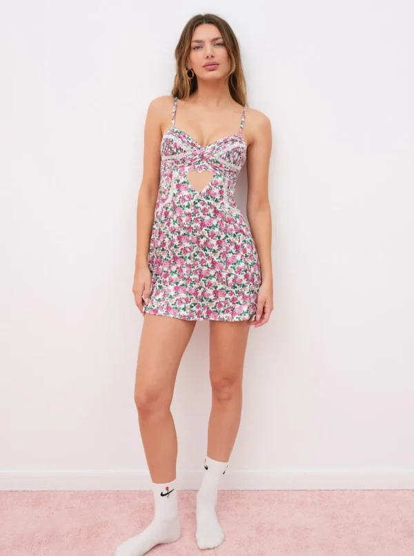 Woman For Love & Lemons Heart Bloom Slip Dress