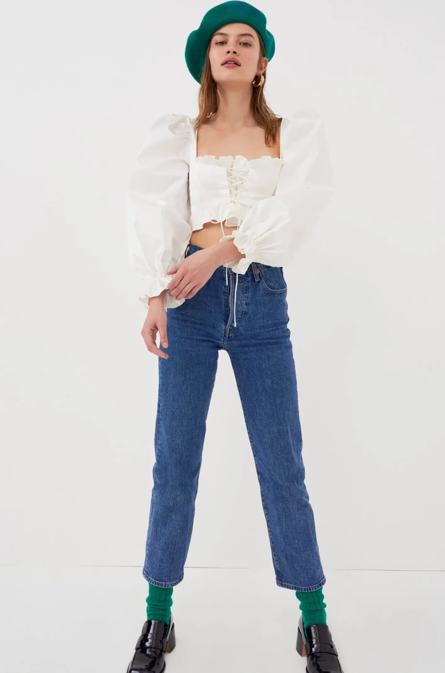 heather_crop_top_1.webp Woman For Love & Lemons Heather Crop Top