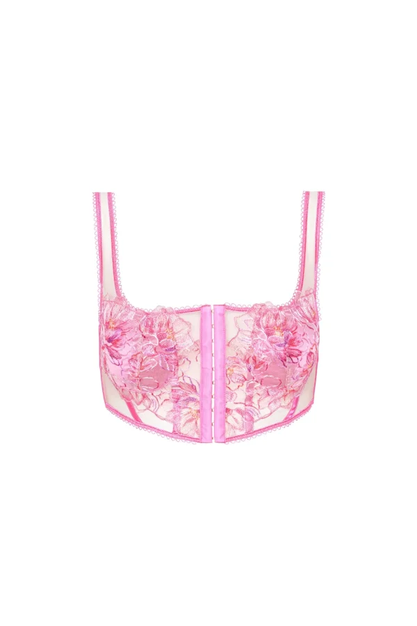 Woman For Love & Lemons Hibiscus Embroidery Bustier