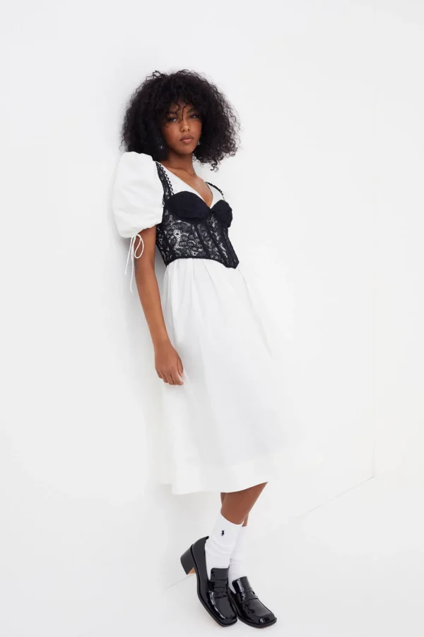 Woman For Love & Lemons Jocelyn Midi Dress