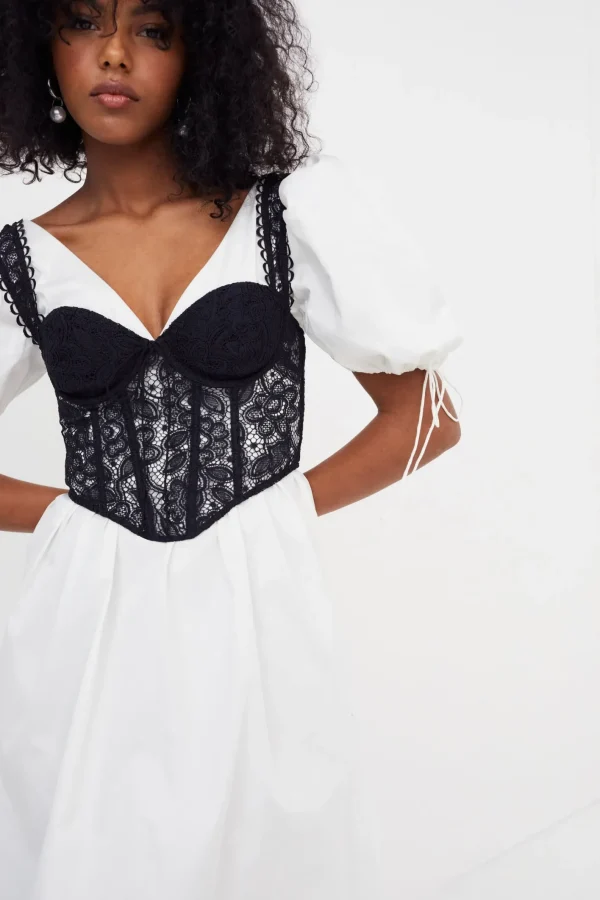 Woman For Love & Lemons Jocelyn Midi Dress