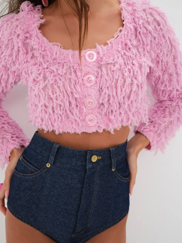 Woman For Love & Lemons June Cropped Sweater