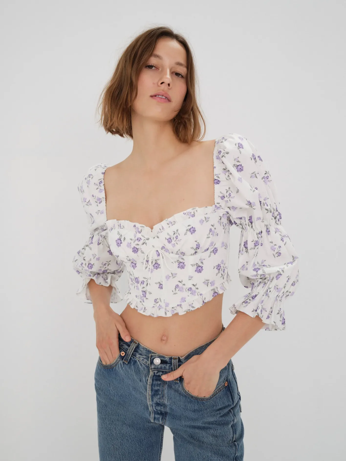 leslie_blouse_0.webp Woman For Love & Lemons Leslie Blouse