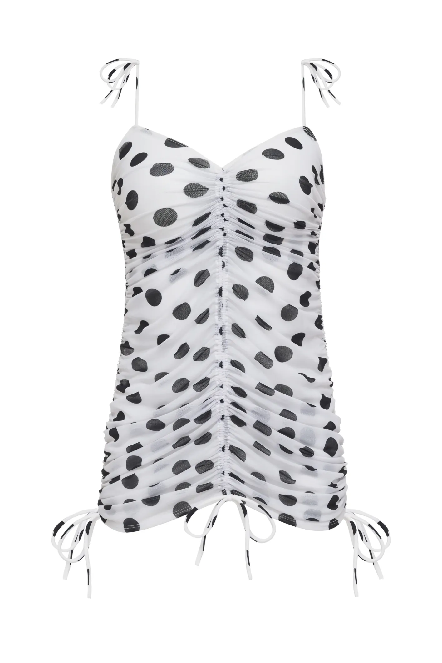 linda_rouched_coverup_4.webp Woman For Love & Lemons Linda Rouched Coverup