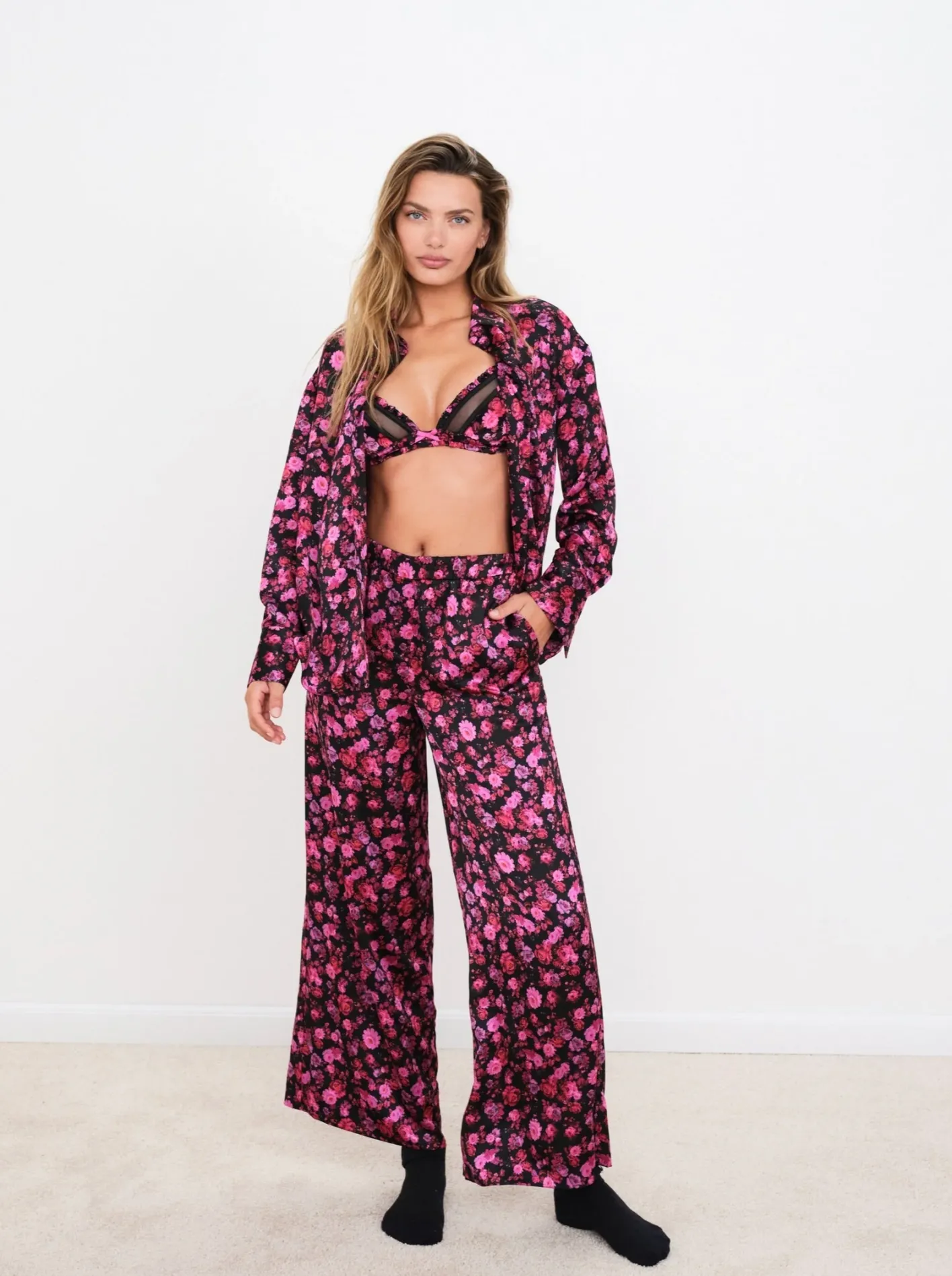 lola_long_pj_pant_2.webp Woman For Love & Lemons Lola Long Pj Pant