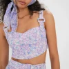 Woman For Love & Lemons Lou Crop Top