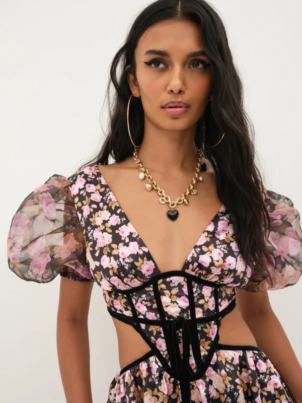 Woman For Love & Lemons Maddison Midi Dress