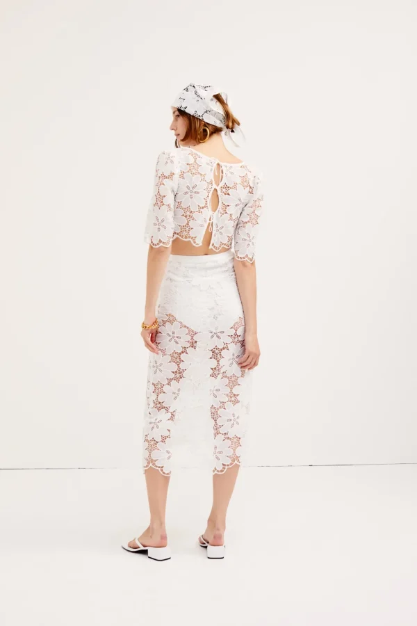 Woman For Love & Lemons Malika Midi Skirt