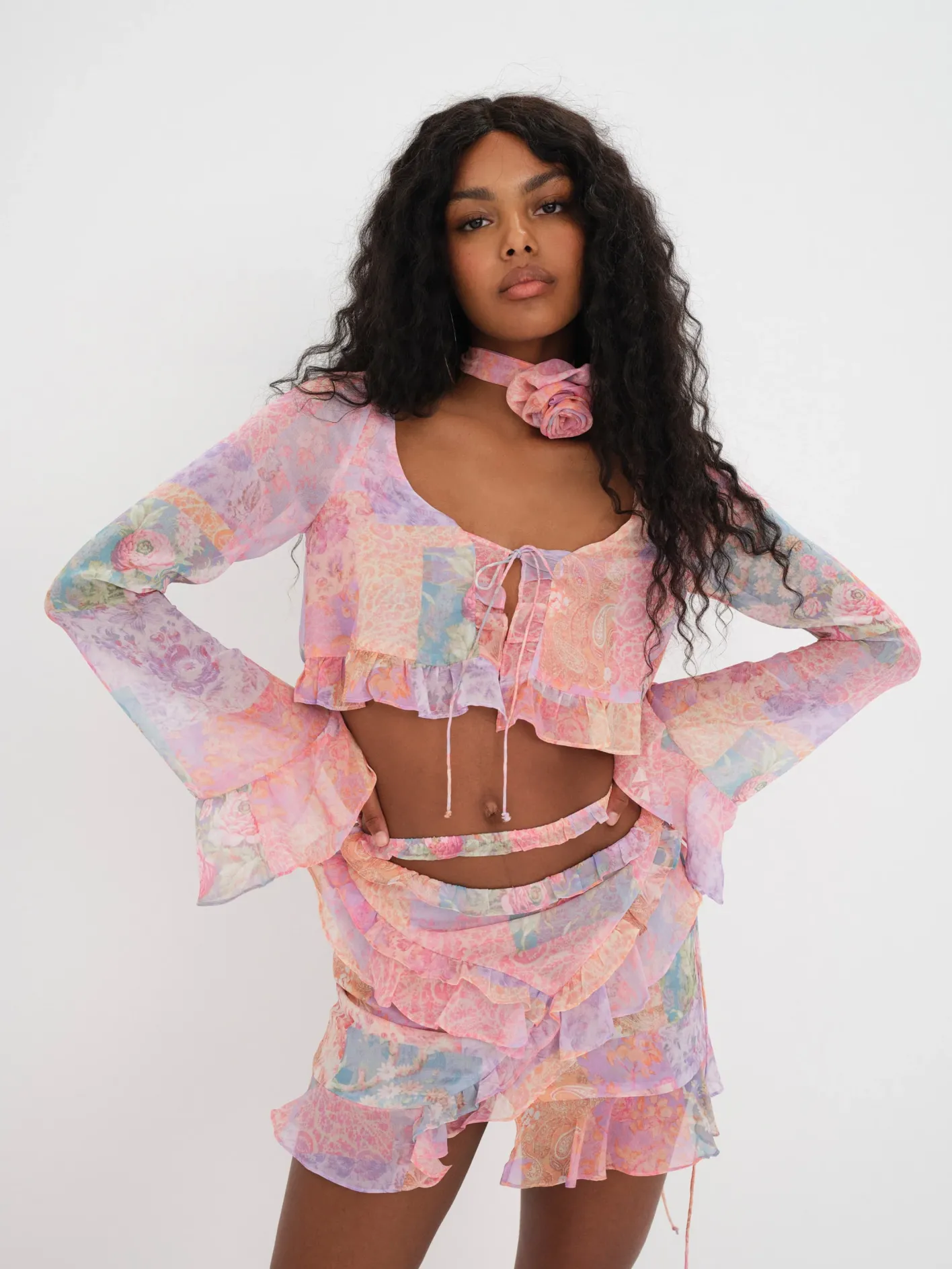 mavis_crop_blouse_2.webp Woman For Love & Lemons Mavis Crop Blouse