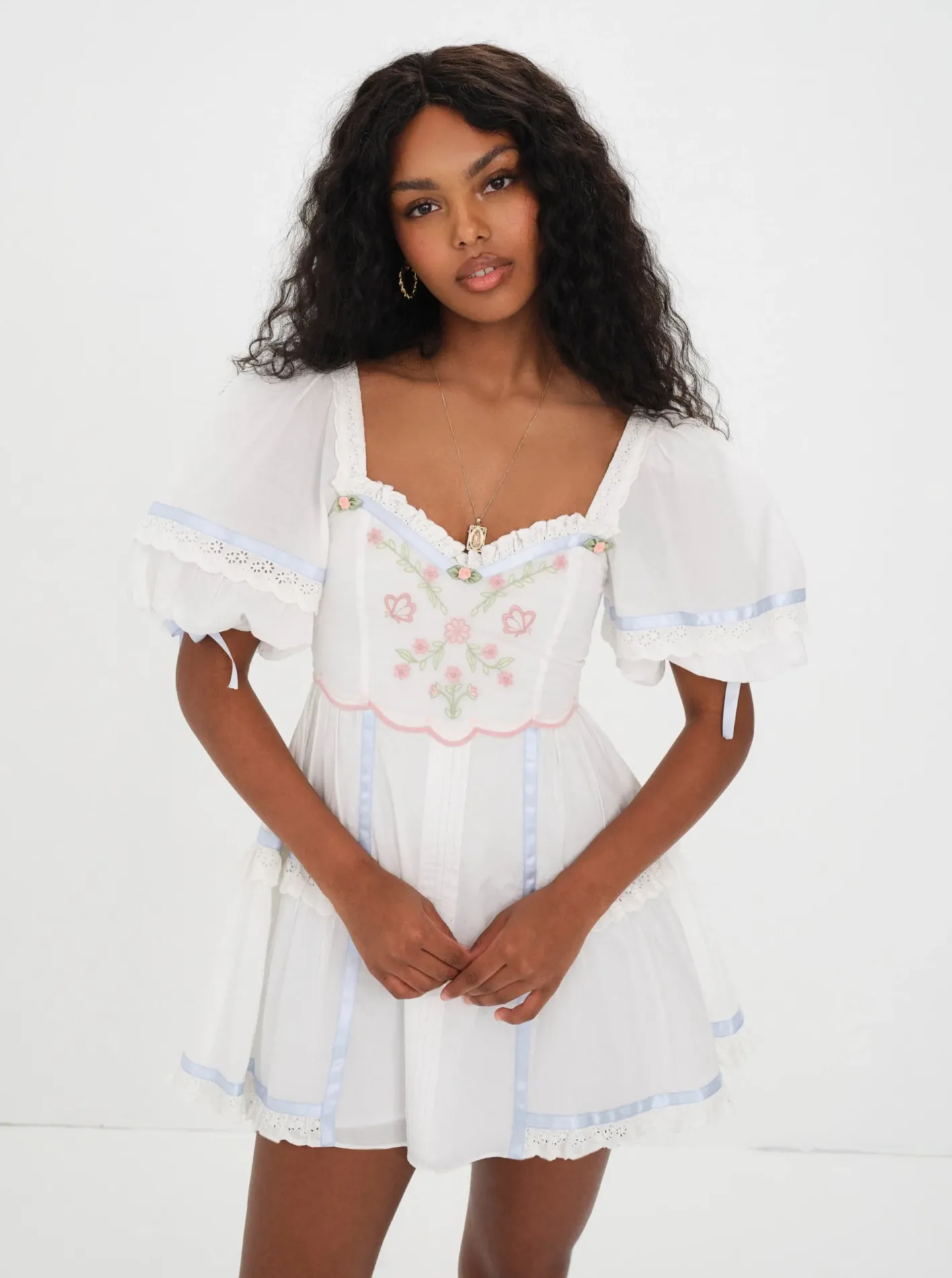 meadow_mini_dress_0.webp Woman For Love & Lemons Meadow Mini Dress