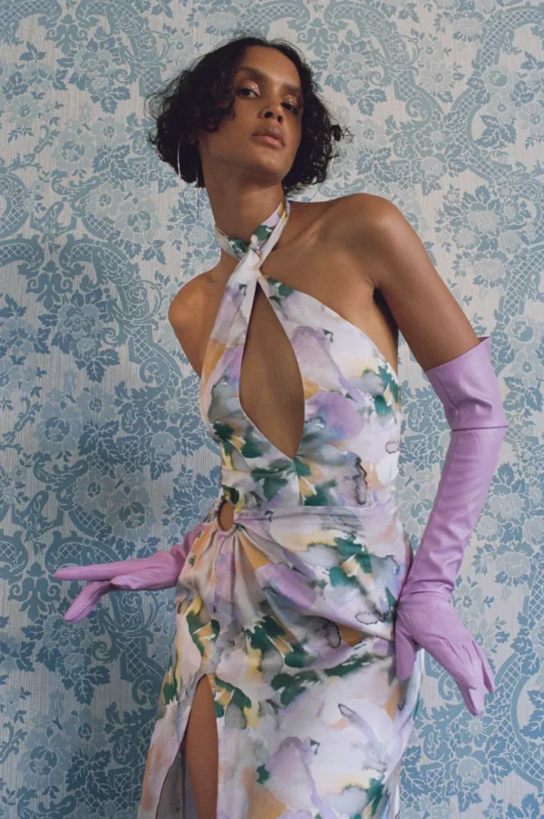 Woman For Love & Lemons Megan Midi Dress