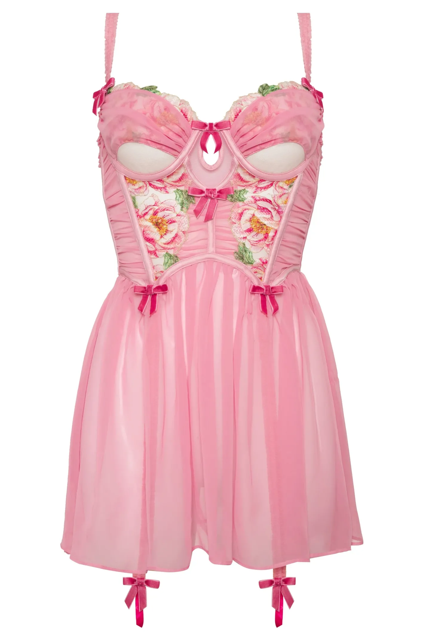 needle_point_roses_slip_d_6.webp Woman For Love & Lemons Needle Point Roses Slip Dress