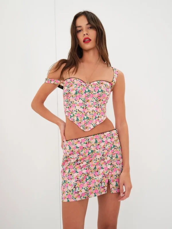 Woman For Love & Lemons Perre Mini Skirt