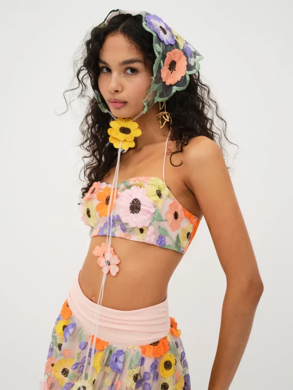 Woman For Love & Lemons Piccola Crop Top