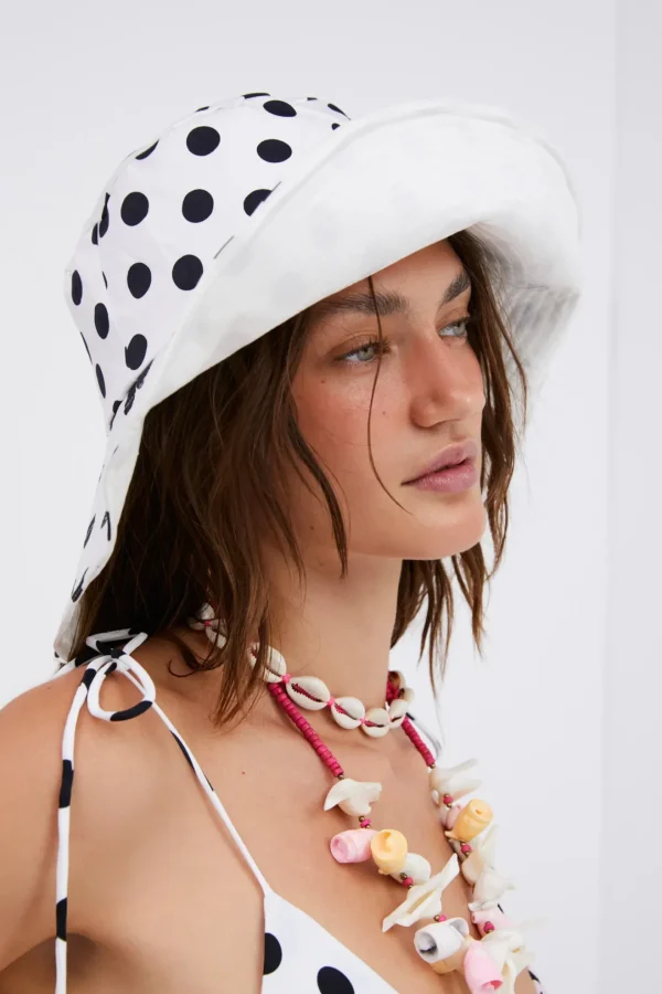 Woman For Love & Lemons Poplin Printed Bucket Hat