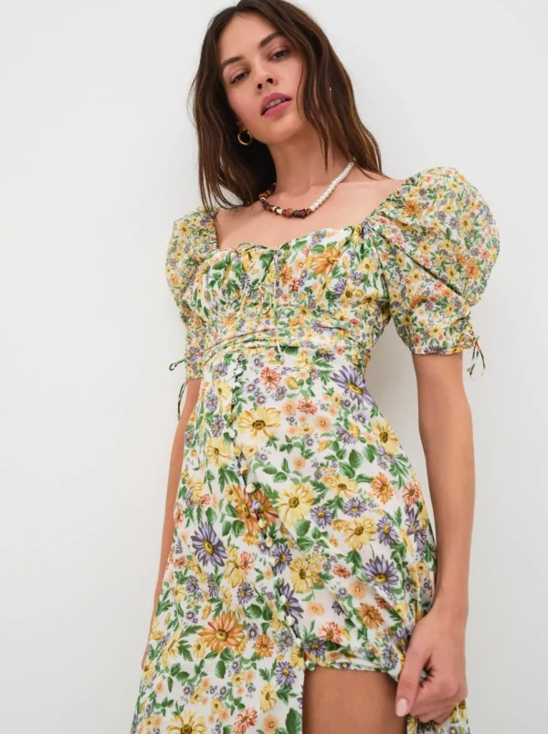 Woman For Love & Lemons Riley Midi Dress